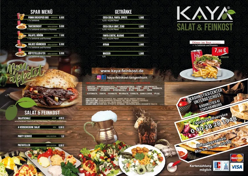 menu 1 of Kaya Salat & Feinkost