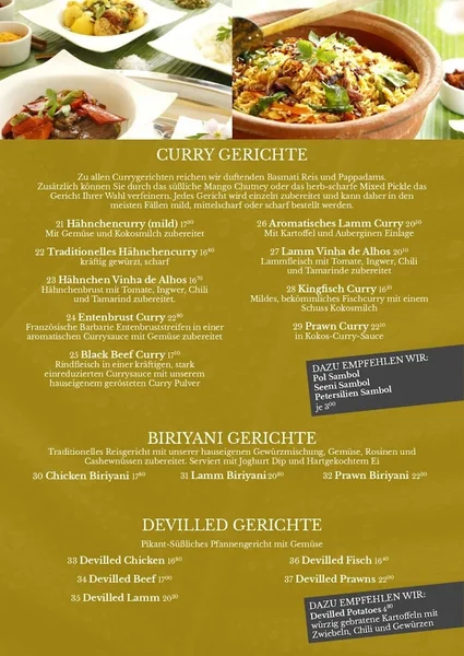 menu 2 of Restaurant Breitengrad