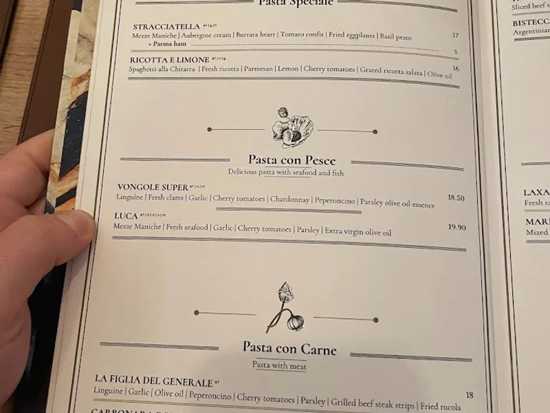 menu 0 of Ca'D'oro | Ristorante & Pizza Napoletana