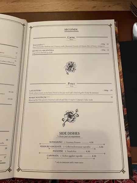 menu 1 of Ca'D'oro | Ristorante & Pizza Napoletana