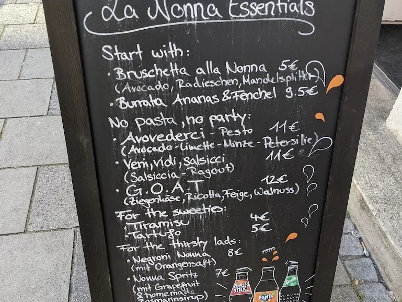 menu 0 of La Nonna