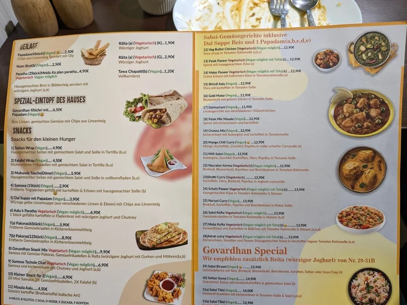 menu 2 of Govardhan Restaurant