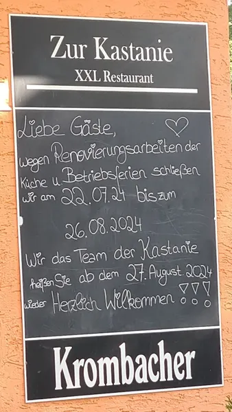menu 0 of Zur Kastanie Frankfurt