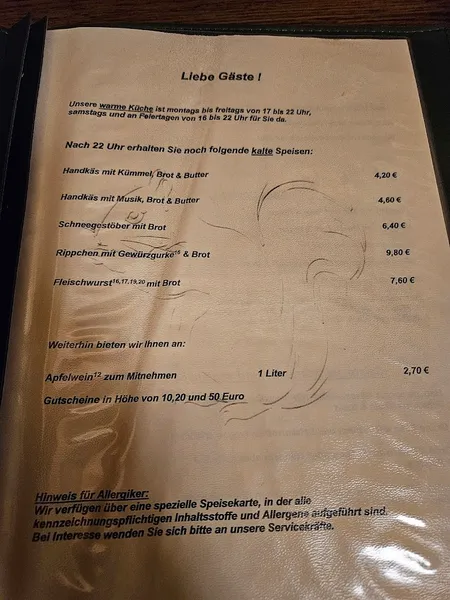 menu 1 of Zum Eichkatzerl