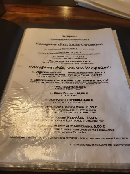 menu 0 of Restaurant Lindos