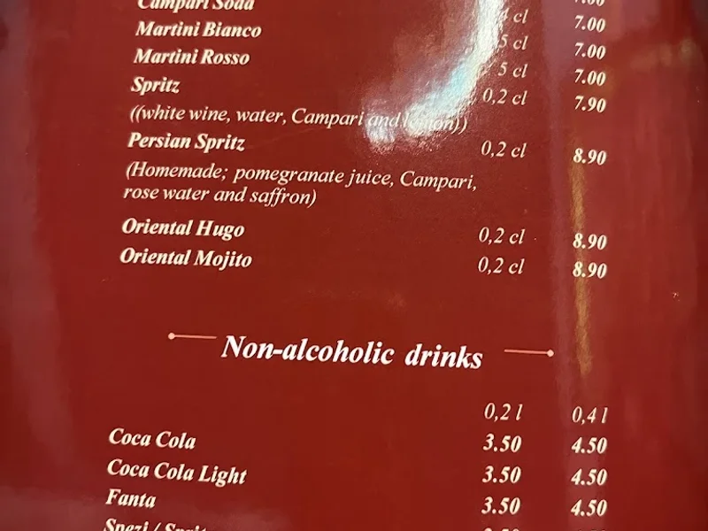 menu 1 of Restaurant Kish