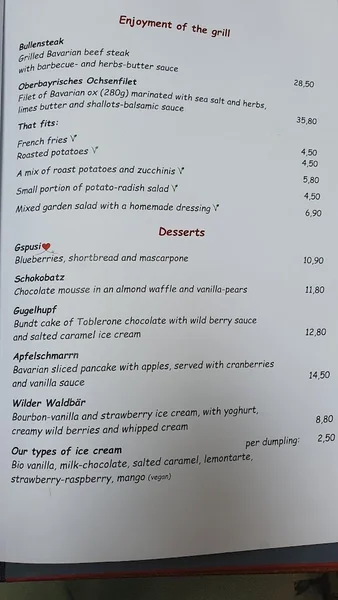menu 0 of Wirtshaus in der Au