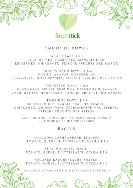 menu 0 of Fruchttick