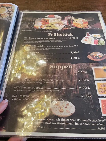 menu 0 of Rosana Restaurant & Café
