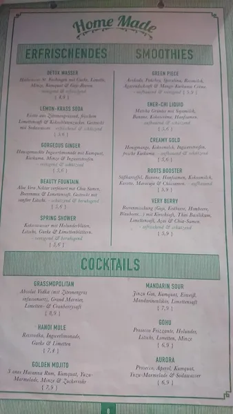 menu 2 of Vietal Kitchen Stuttgart