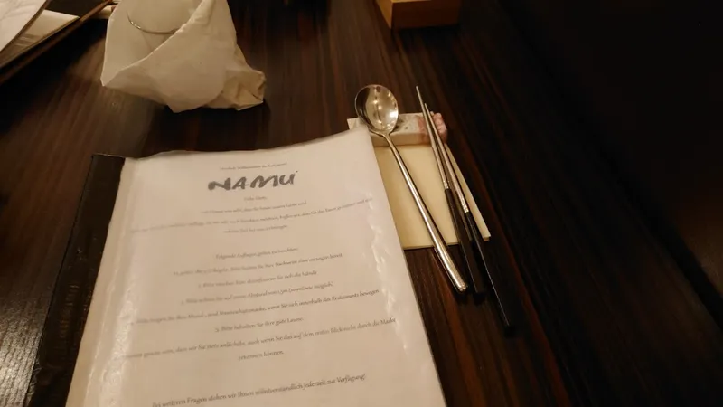 menu 2 of Restaurant Namu