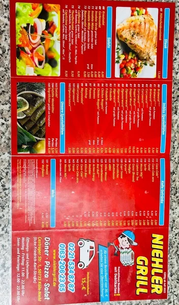 menu 0 of Niehler Grill