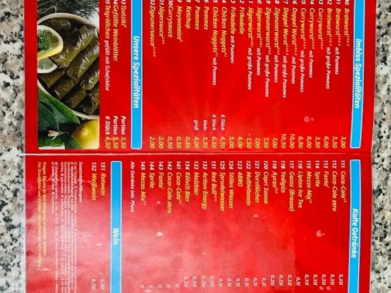 menu 0 of Niehler Grill