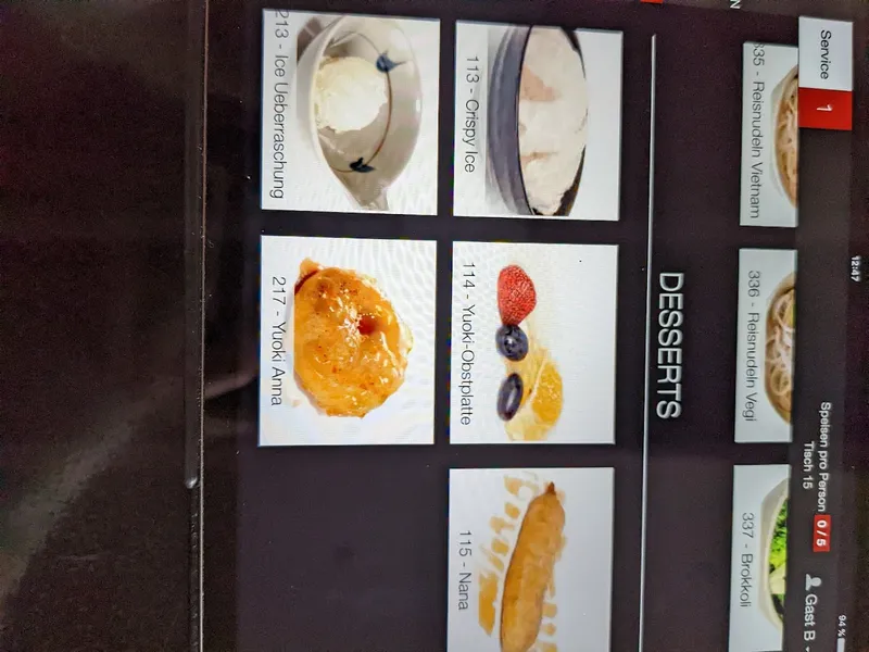menu 2 of Yuoki Restaurant
