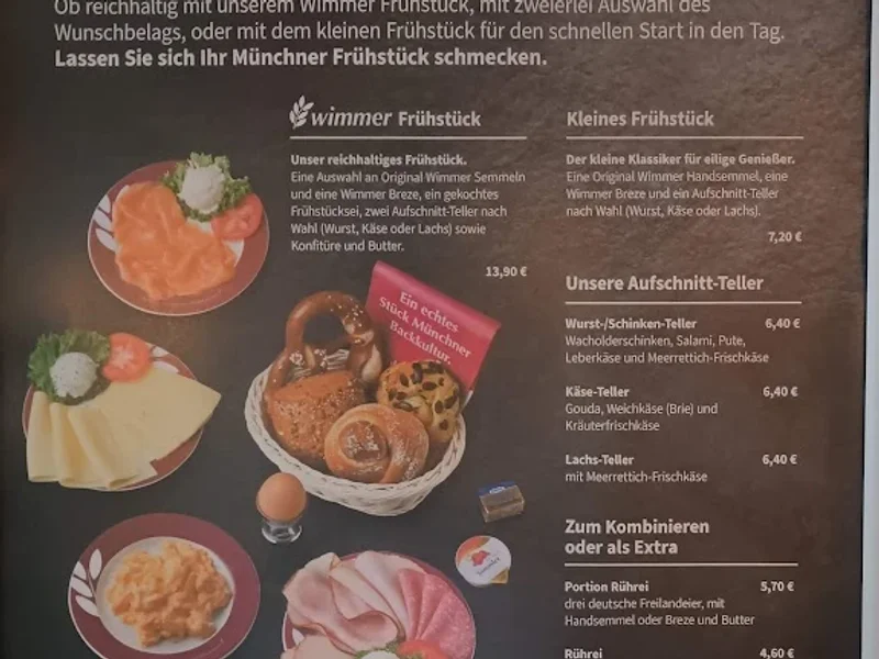 menu 0 of Privat Bäckerei Wimmer