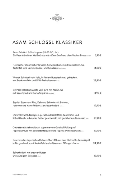 menu 1 of Asam Schlössl