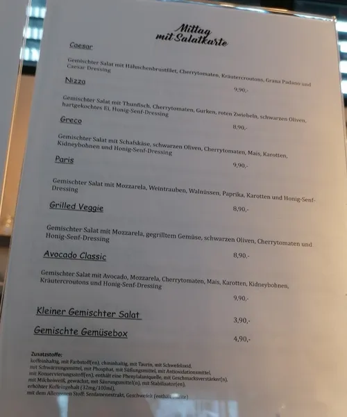 menu 1 of Mittag