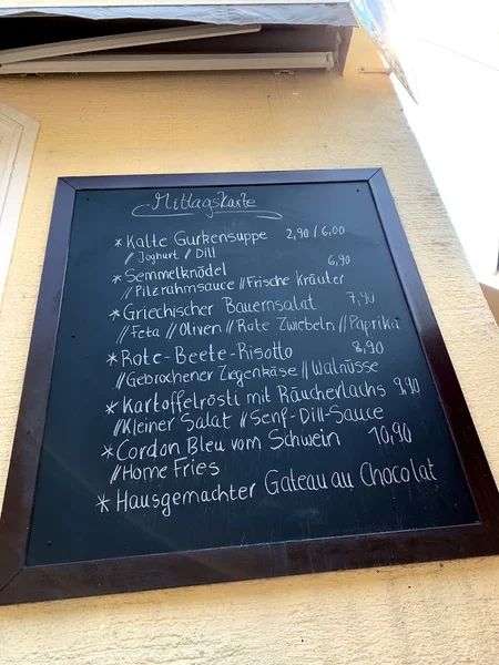 menu 0 of Schwabinger Wassermann