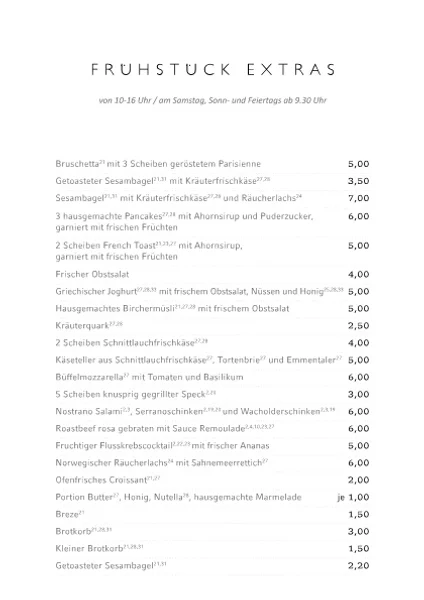 menu 2 of Schwabinger Wassermann
