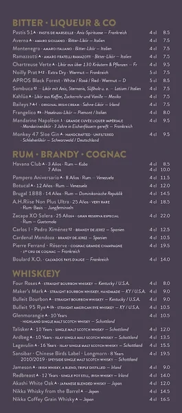 menu 1 of The Hutong Club