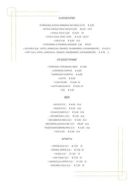 menu 1 of Ristorante L‘Incontro