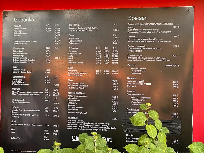 menu 0 of Sierichs Biergarten
