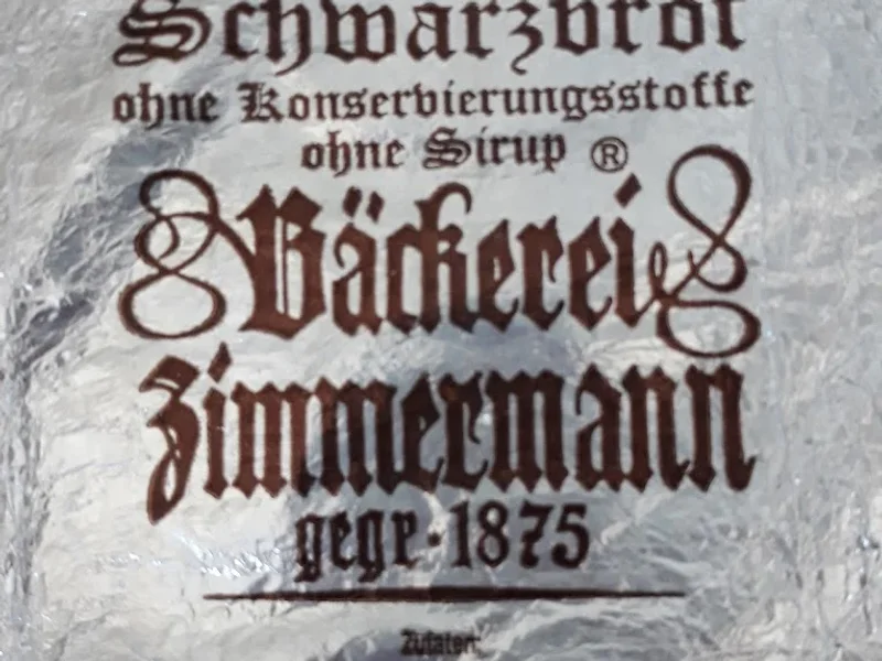 menu 0 of Bäckerei Zimmermann KG