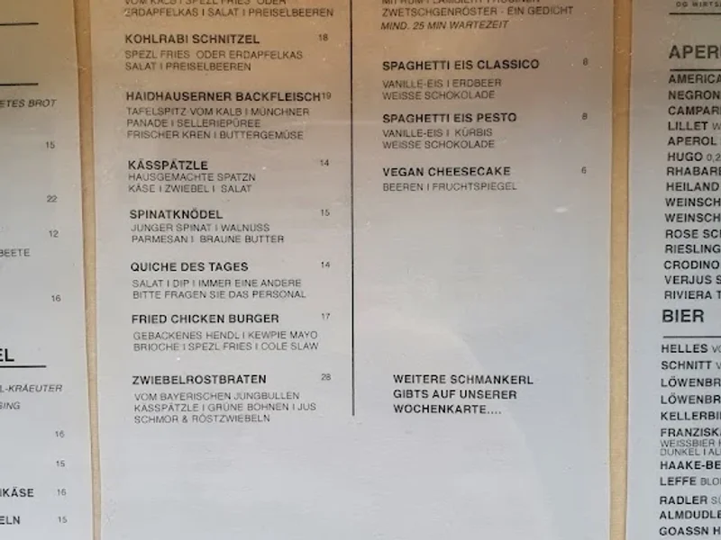 menu 2 of Spezlwirtschaft Haidhausen