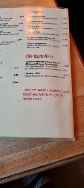 menu 2 of Café May