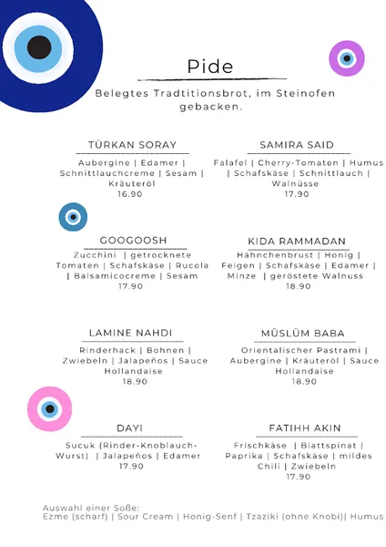 menu 1 of Morgenland