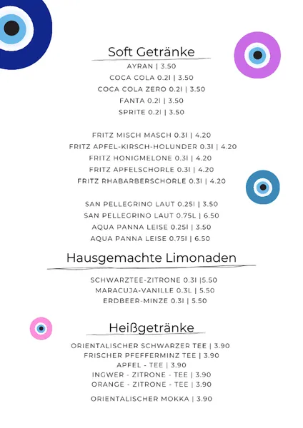 menu 2 of Morgenland