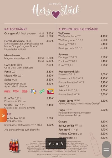 menu 0 of Barmbeker Herzstück