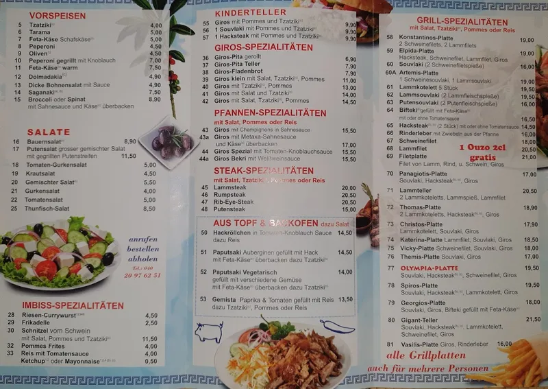 menu 0 of Olympia Grill Hamburg