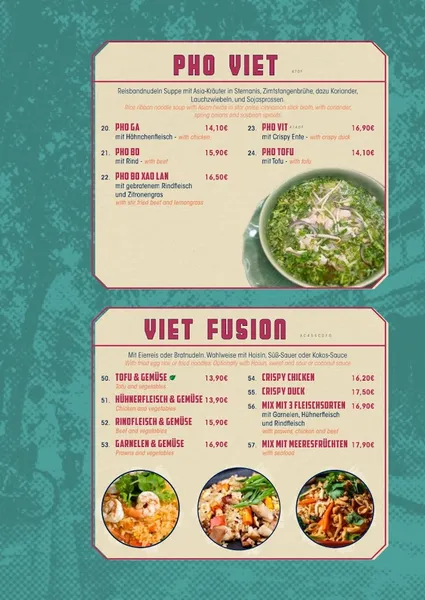 menu 0 of Panda Palace