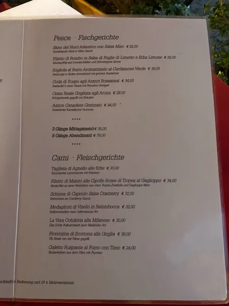 menu 1 of Ristorante Gallo Nero