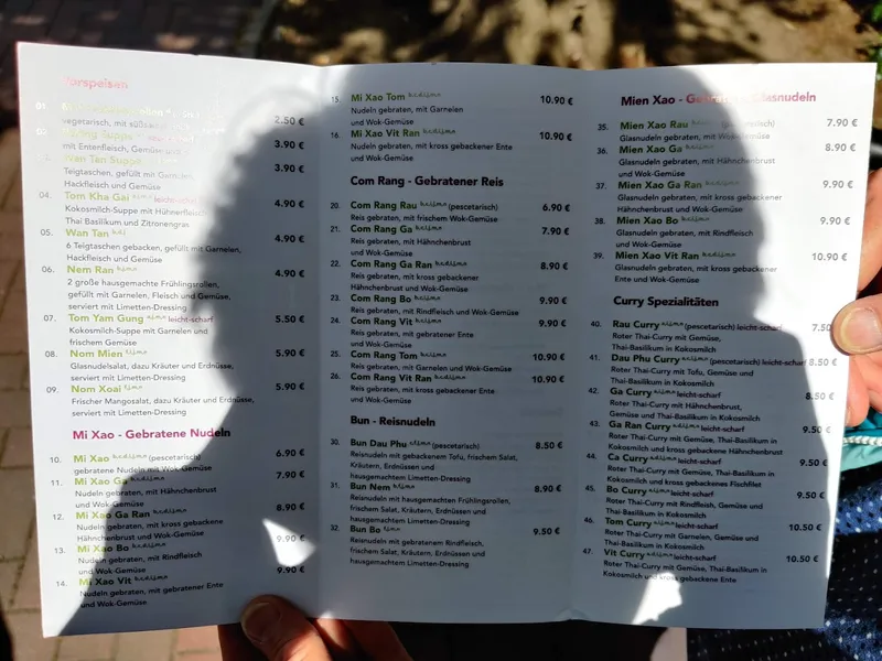 menu 0 of Le Quán Volksdorf