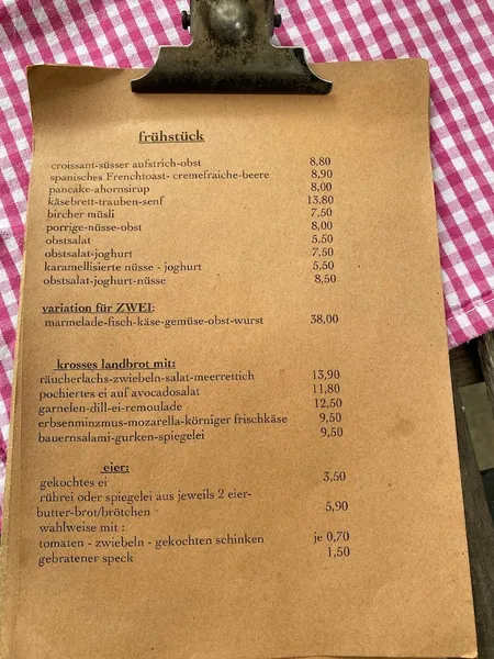 menu 0 of Das Leben isst schön