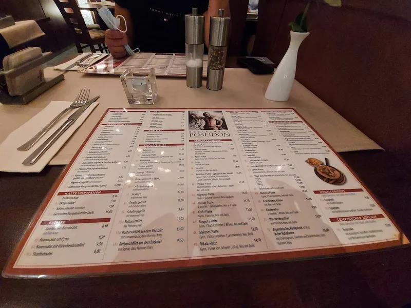 menu 1 of Restaurant Poseidon