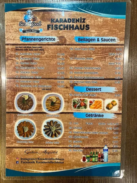 menu 1 of Karadeniz Fischhaus