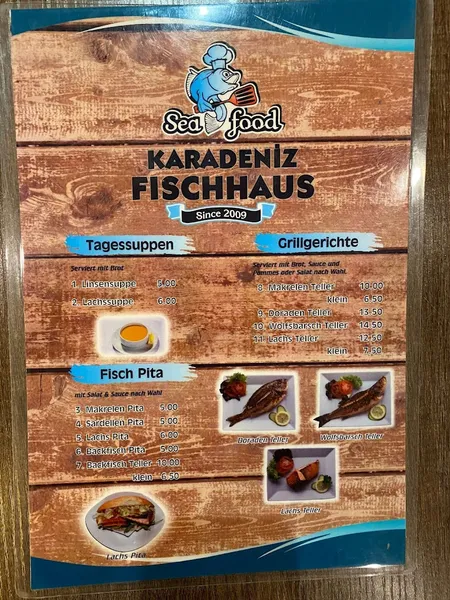 menu 2 of Karadeniz Fischhaus