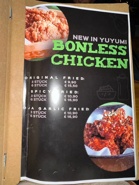 menu 2 of Yuyumi Haidhausen München