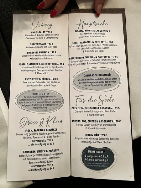 menu 0 of Restaurant Engel