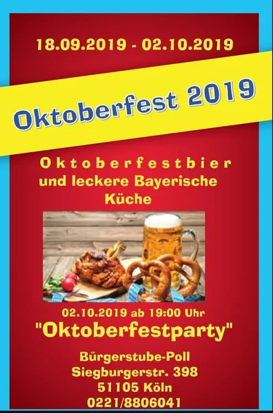 menu 0 of Gaststätte Bürgerstube