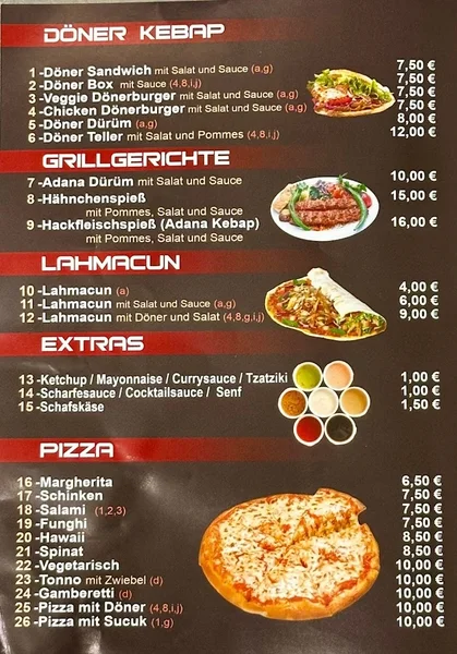 menu 1 of Poller Döner