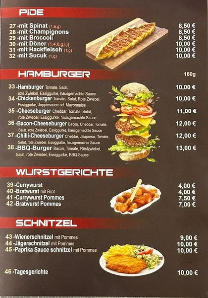 menu 2 of Poller Döner