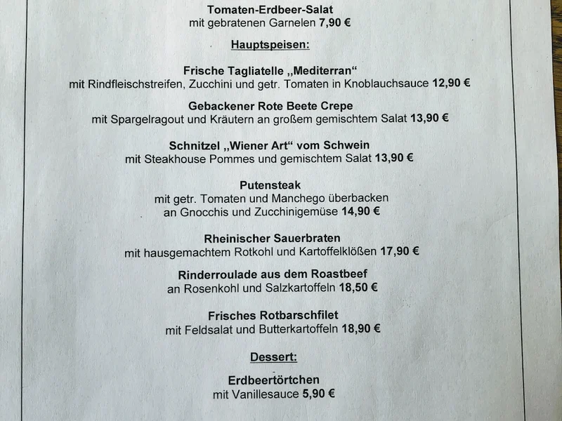 menu 0 of Schlüters in Weidenpesch