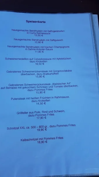 menu 1 of Zur alten Zollgrenze