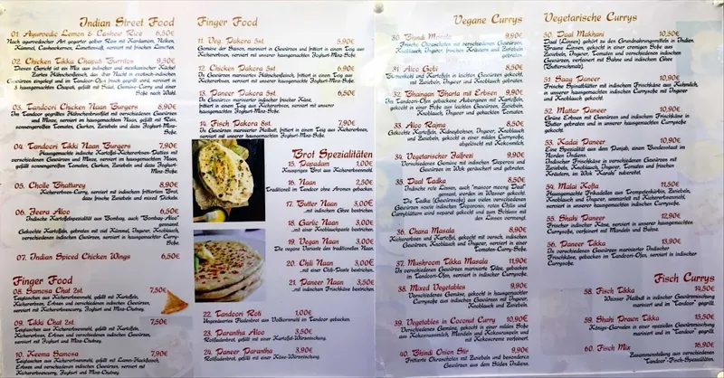 menu 0 of Naan & Curry