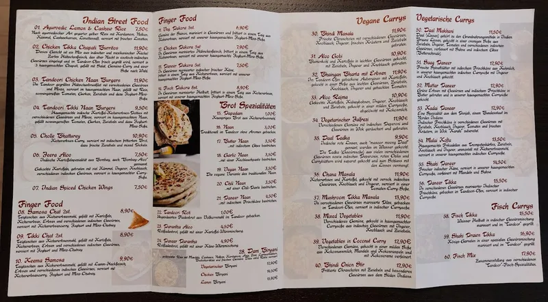menu 1 of Naan & Curry