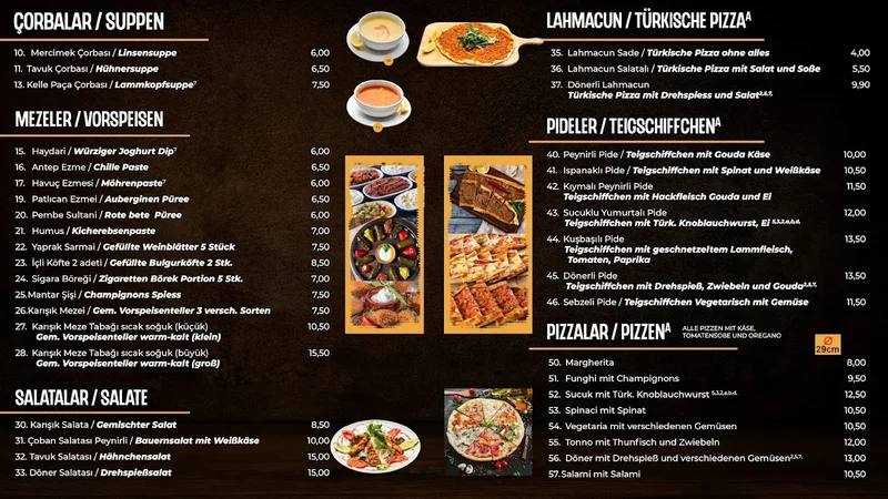 menu 1 of Kösem Restaurant